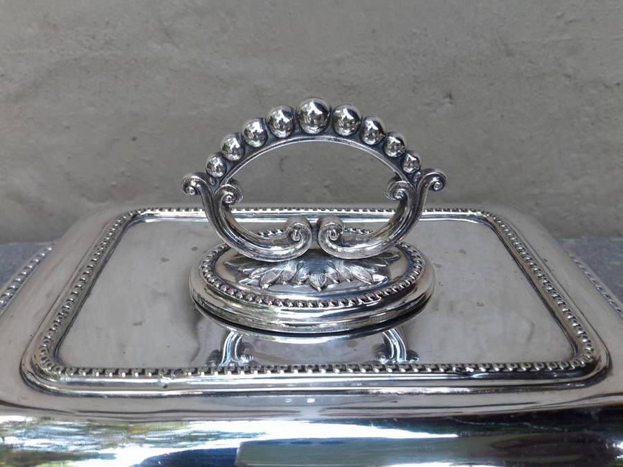 A Pair Of  Silver Plate Entrée Dishes