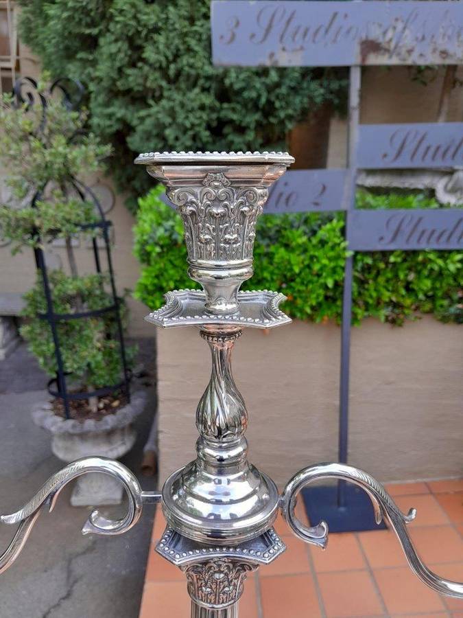 An Antique Victorian Corinthian Candelabra