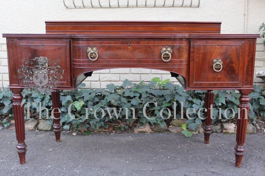 19th Century George III Mahogany Breakfront Sideboard