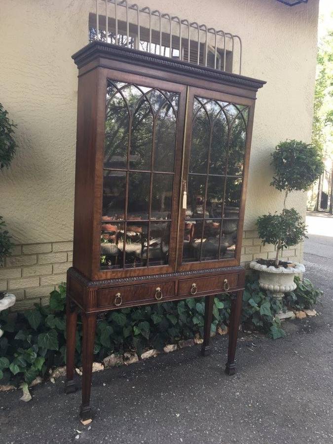 19th Century Mahogany Display Library Bookcase with Astral Glazed Doors