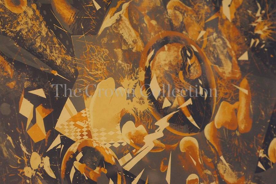 Hardy Botha Colour silkscreen abstract forms