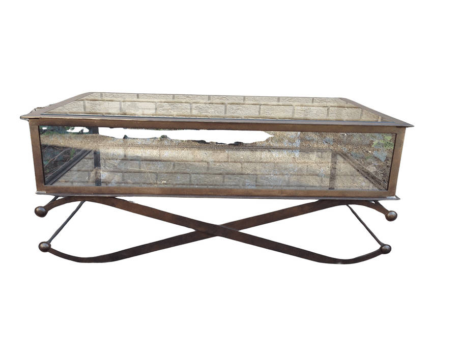Wrought Iron Display Coffee Table