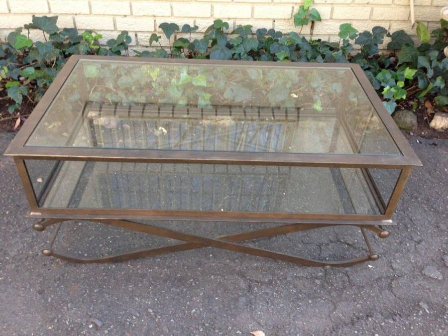 Wrought Iron Display Coffee Table