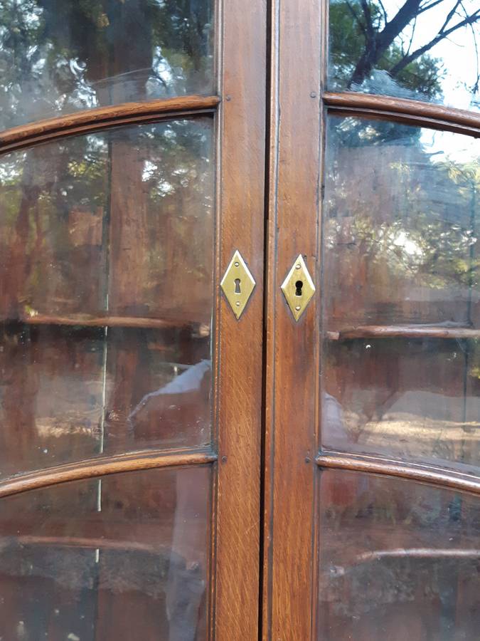 A 19th Century French Louis XVI Buffet Deux Corps Cabinet with Glazed doors