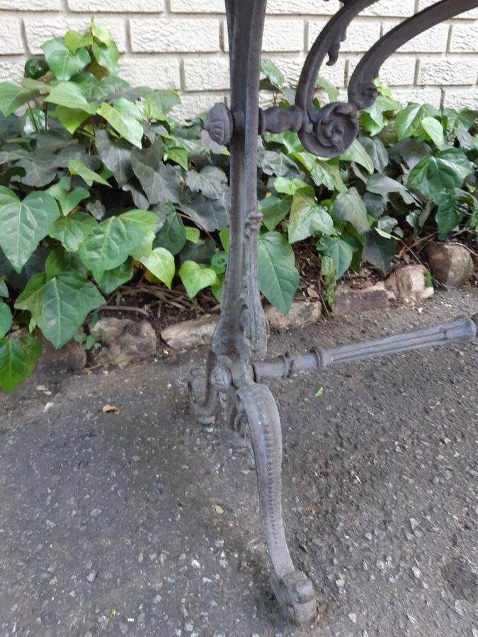 A Victorian Cast-Iron And Pine Table