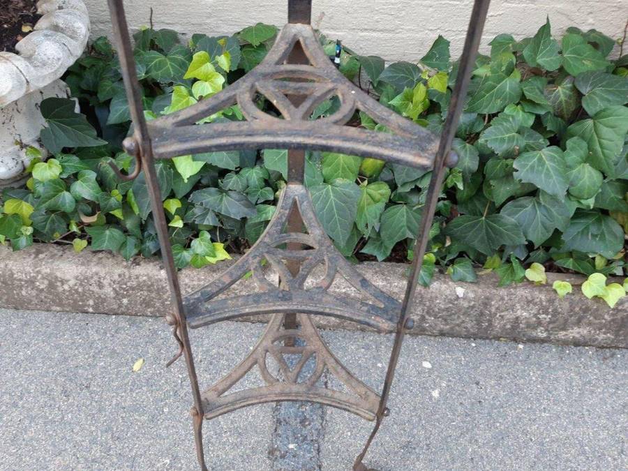 Vintage Cast Iron Pot Rack