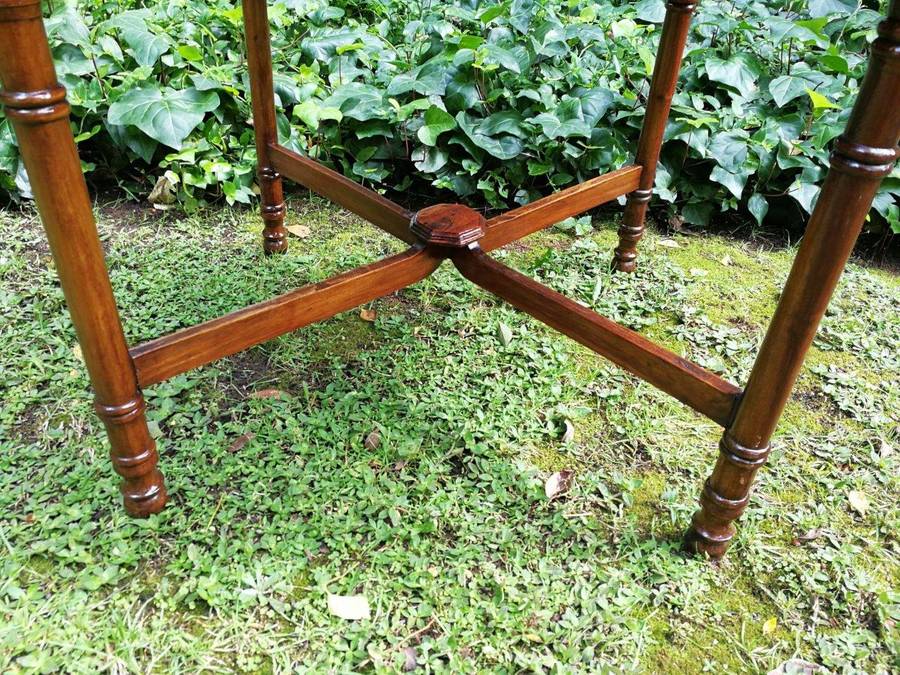 A 20th Century French Carved Mahogany and Walnut Victorian Cathedral Style Birdcage on Stand
