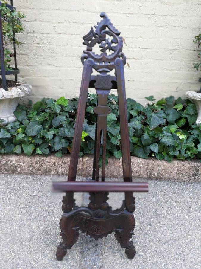 A Carved Wooden Easel