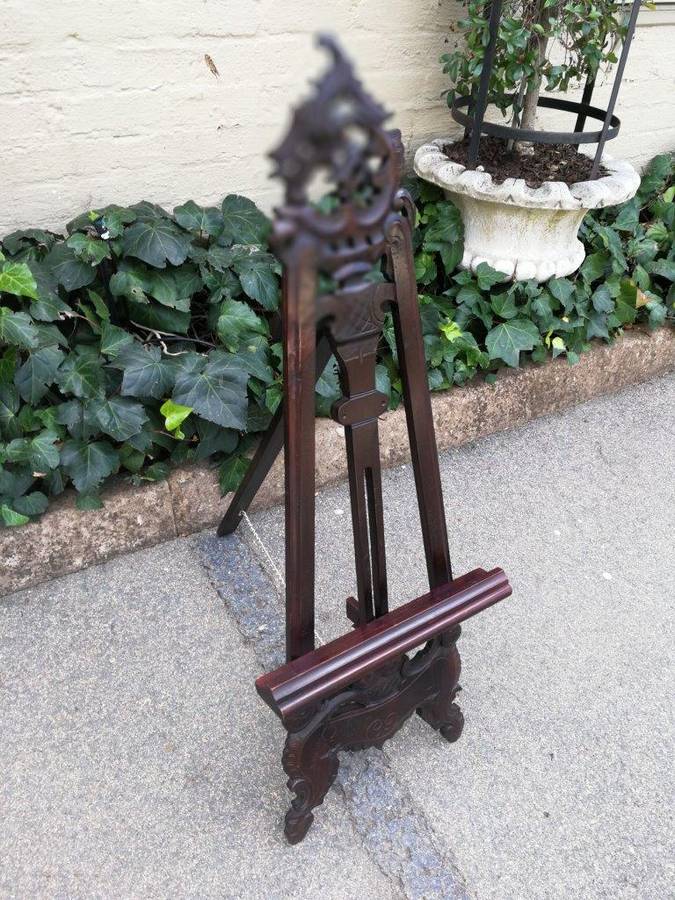 A Carved Wooden Easel