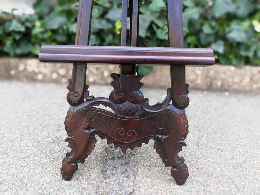 A Carved Wooden Easel