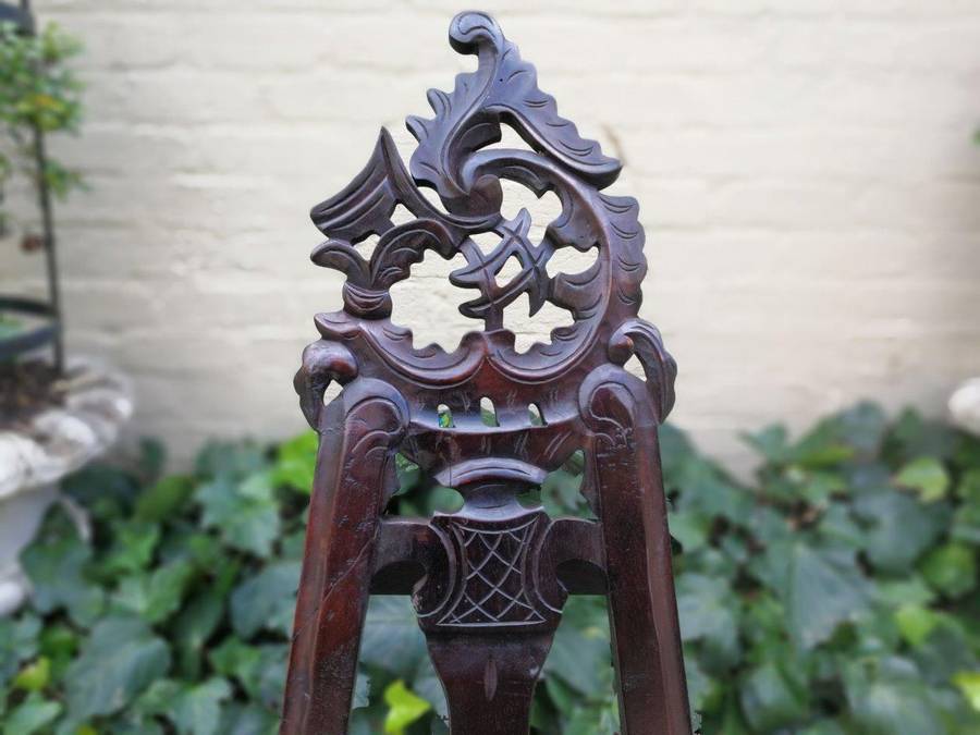 A Carved Wooden Easel