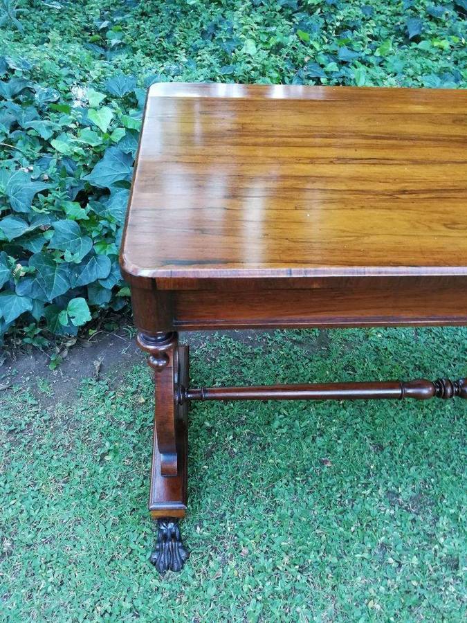 An Early 19th Circa 1820Century William IV Rosewood Library Table