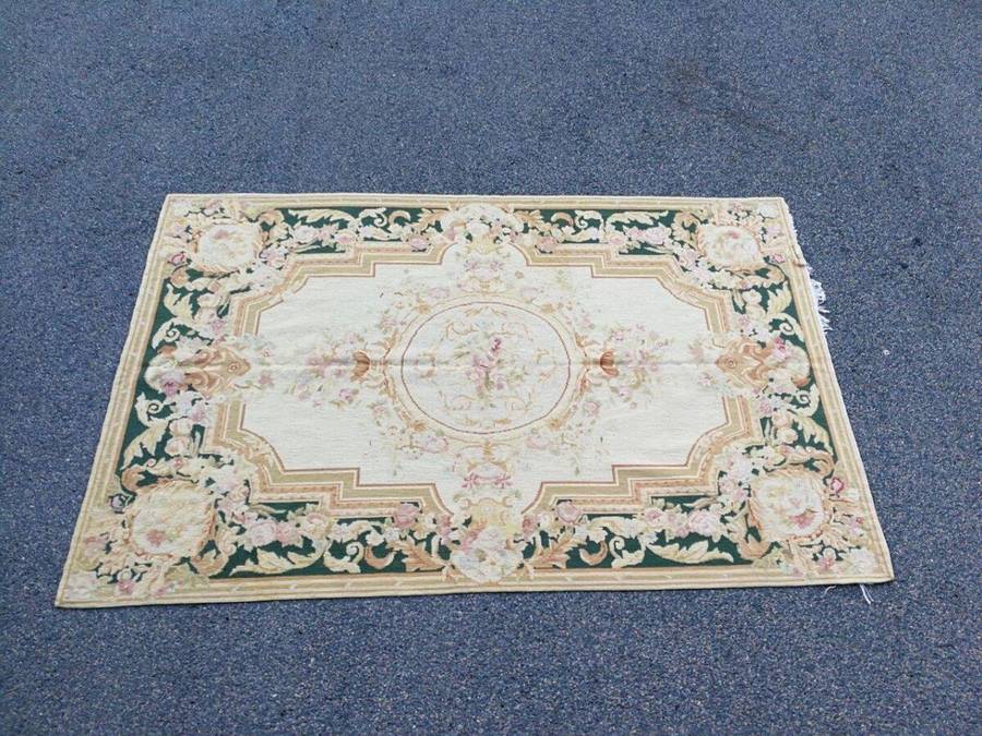 A 20th Century Needle Point Handmade  French Carpet