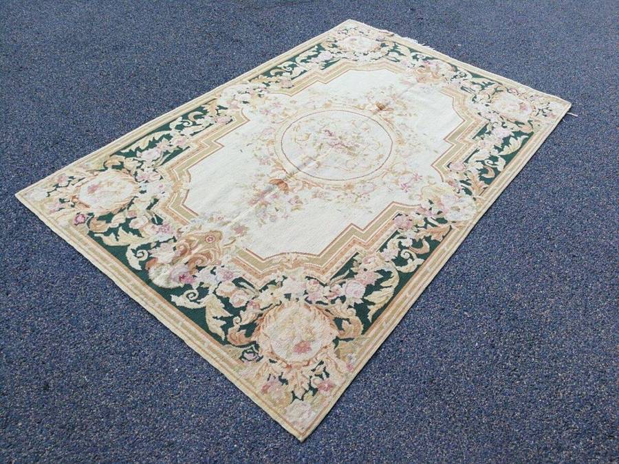 A 20th Century Needle Point Handmade  French Carpet