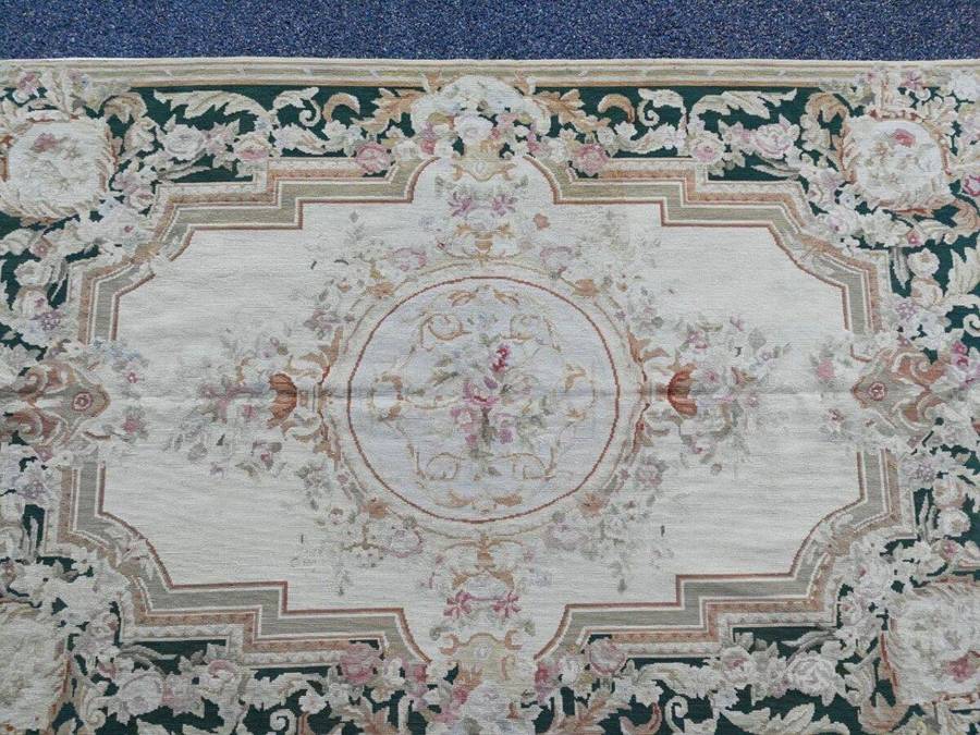 A 20th Century Needle Point Handmade  French Carpet