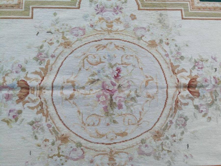 A 20th Century Needle Point Handmade  French Carpet