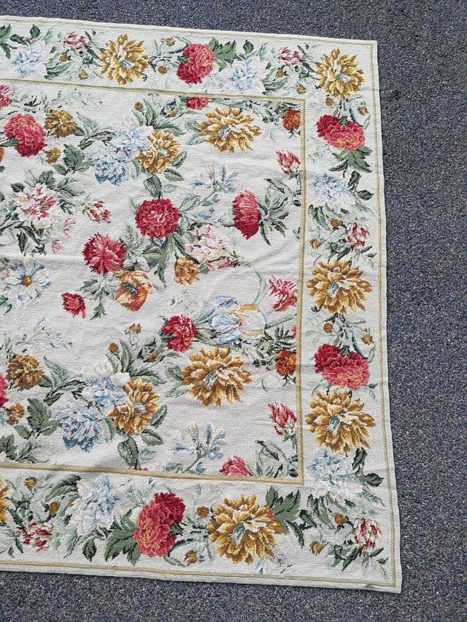 A Hand-Made Flower Tapestry