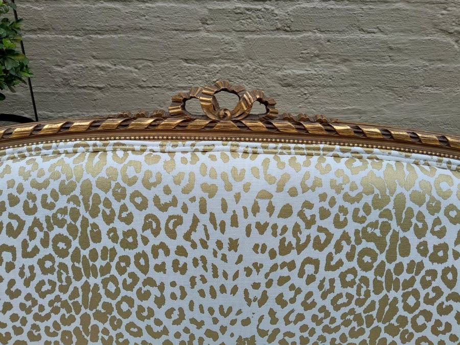 A 20th Century French Gilt Wood Settee