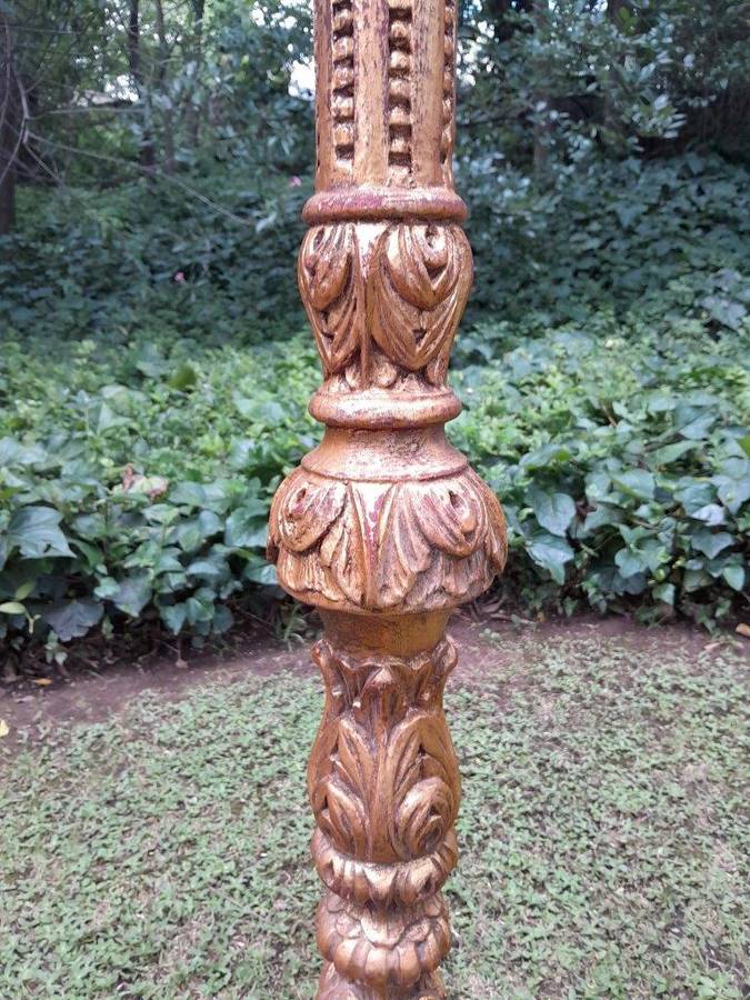 A Pair of Small Size French Style Hand Gilded Candle Holders