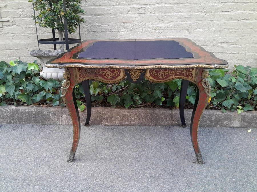 A 19TH Century Boulle and Ebonised Orrmolu Mount Card Table