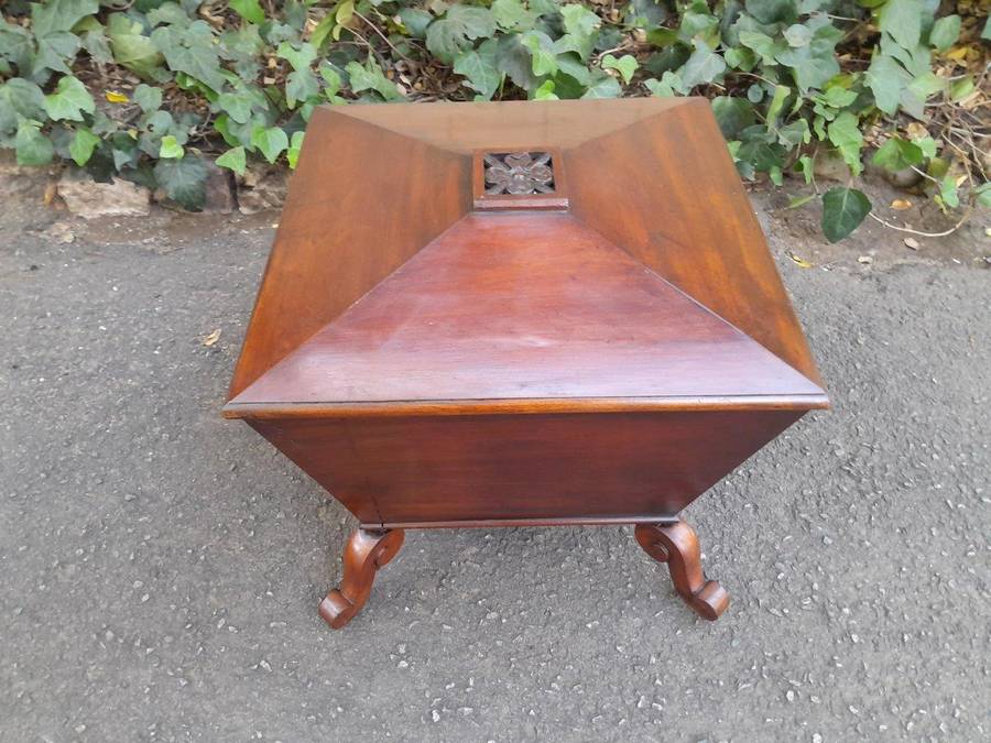 An Antique Regency Circa 1800  Mahogany Cellarette