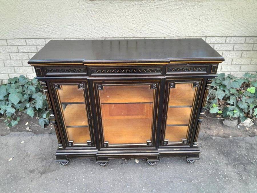 A 19th Century French Ebonised And Gilt Cabinet ND