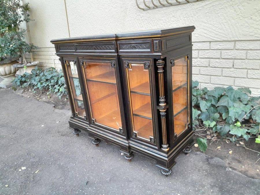 A 19th Century French Ebonised And Gilt Cabinet ND