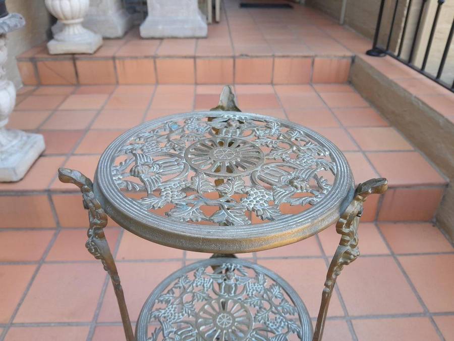 A 20th Century Three Tier Brass Display Stand