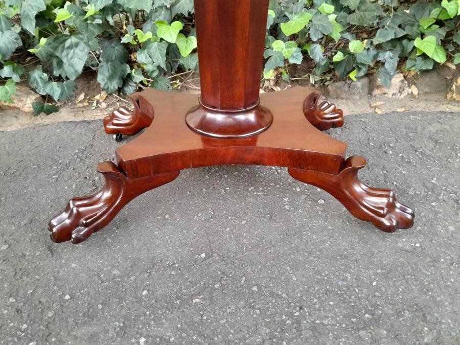 An Antique Pair of William IV Mahogany Console Tables  /  Bedside Tables / Pedestals