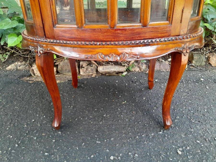 A 20th Century Victorian Style Mahogany Drinks/Tea Cabinet With Tray
