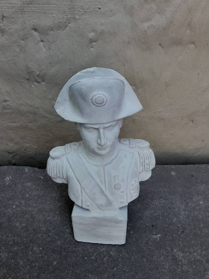 Small Concrete Napoleon Bust / door stopper