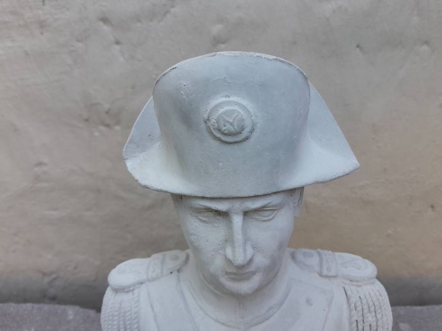 Small Concrete Napoleon Bust / door stopper