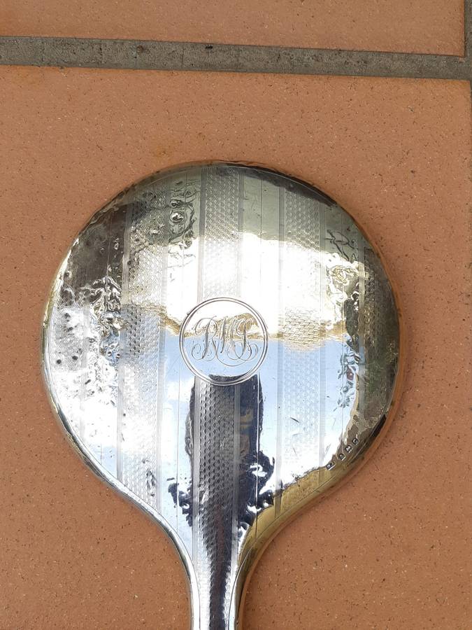 Silver Plated Hand Mirror