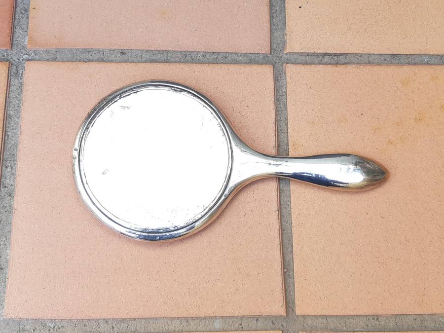 Silver Plated Hand Mirror