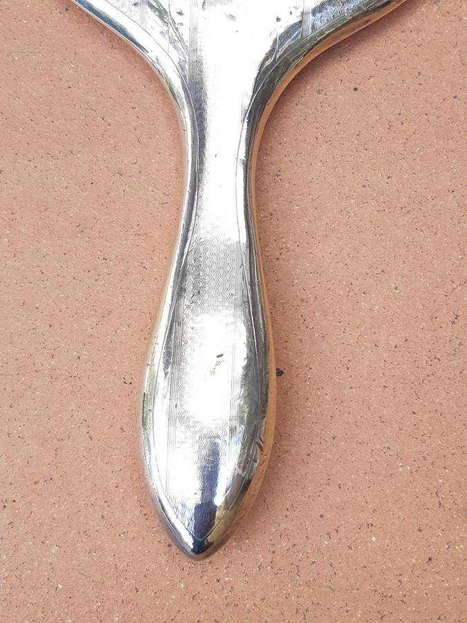 Silver Plated Hand Mirror