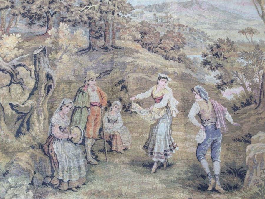 19th Century French Tapestry Depicting Pastoral Scene