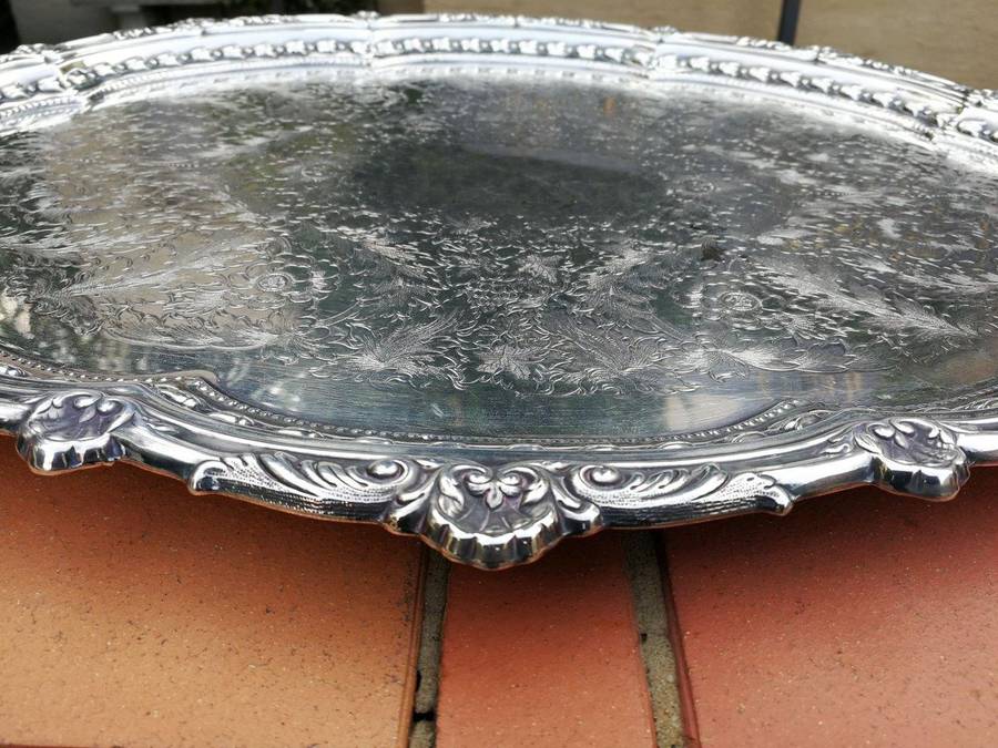 Silverplate Twin Handle Tray