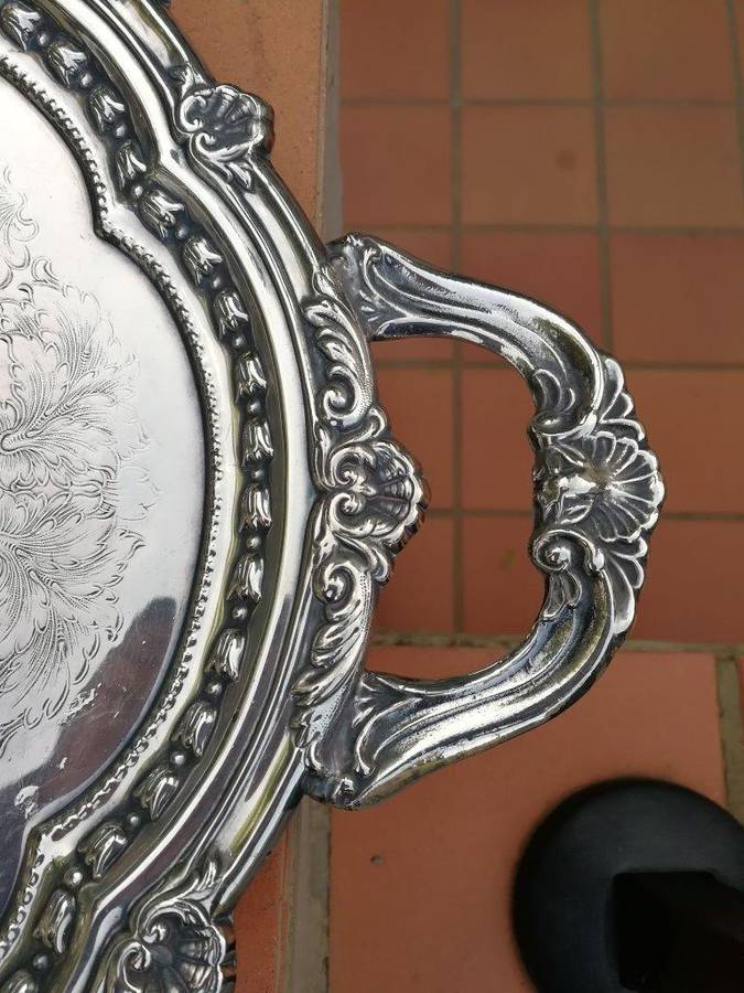Silverplate Twin Handle Tray