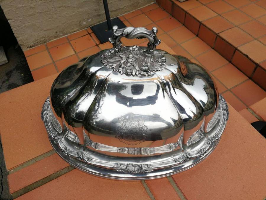 A Silverplate Food Dome ND