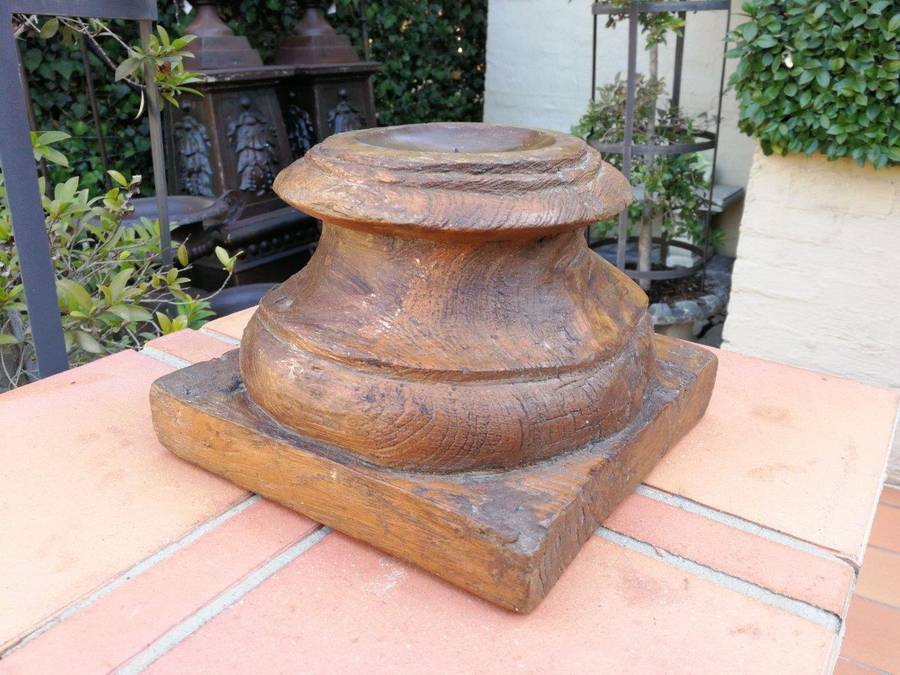 Carved Wooden Square top Candle holders or styling bases (SOLD INDIVIDUALLY)