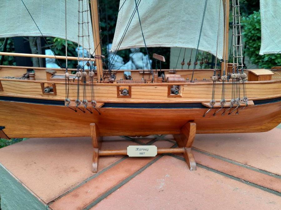 A 20th Century Handmade in Mauritius Model Ship