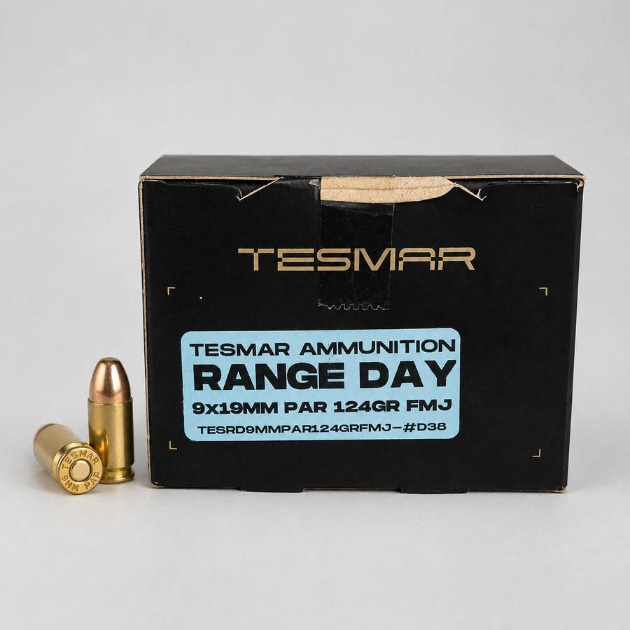 Tesmar9mm P 124gr FMJ x50