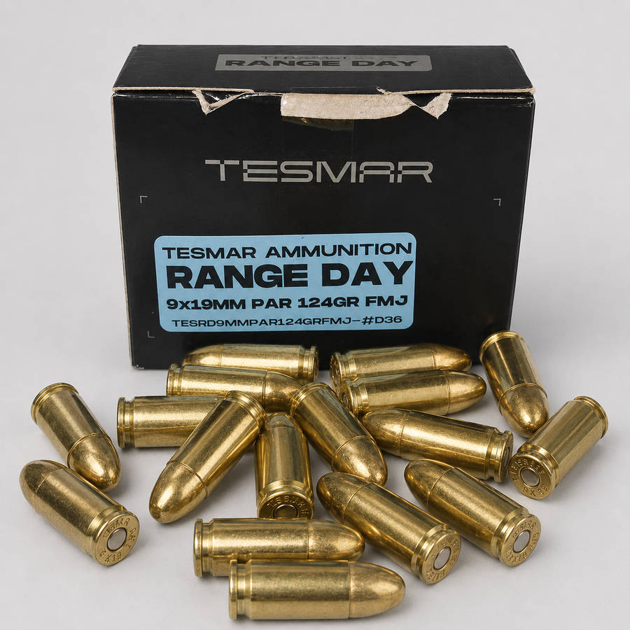 Tesmar9mm P 124gr FMJ x50