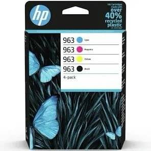HP 963 Black, Cyan, Magenta, Yellow Multi Pack Ink Cartridges