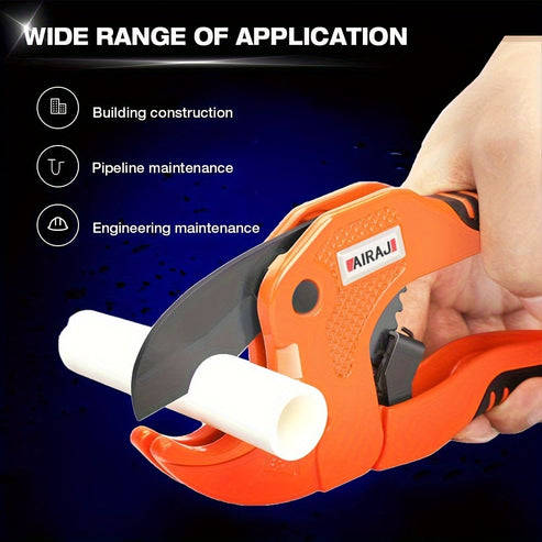 1pcPipe Cutter Pipe Scissors SK5 Material Ratchet PVC/PU/PP/PE Hose Cutter Scissors Hand Tools Repai