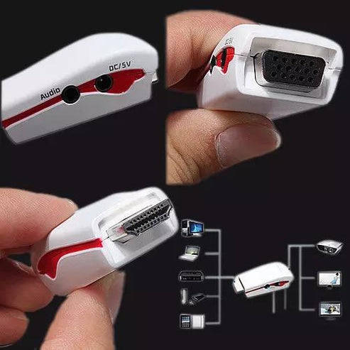 1080P HDMI Male to VGA Female Video Converter Adapter