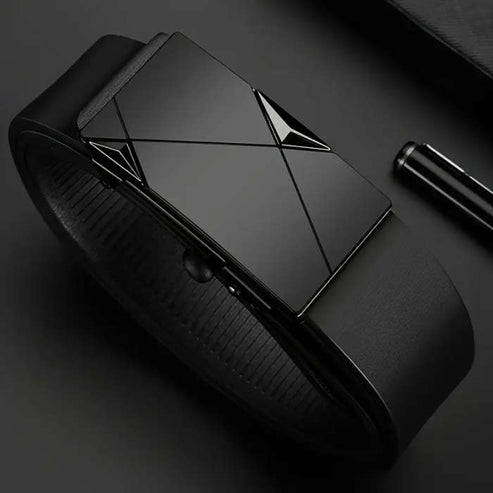 Men's Automatic Buckle Belt Black