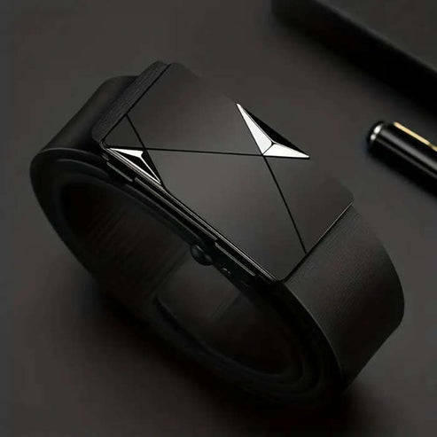 Men's Automatic Buckle Belt Black