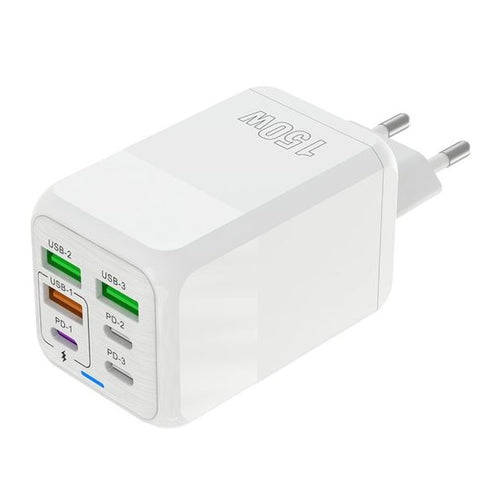 150W Super Fast Charger 3 x USB Port And 3 x PD Port