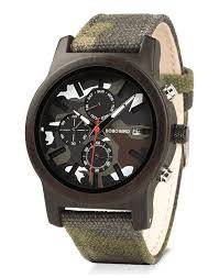 Luxury Chronograph Military Camo Style Quartz Watch